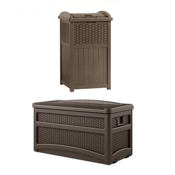 Plow & Hearth 21 Gallons Trash Bin & Reviews