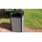 471-2 Series Steel Open Outdoor Trash/Recycling Bins - 40 Gallons