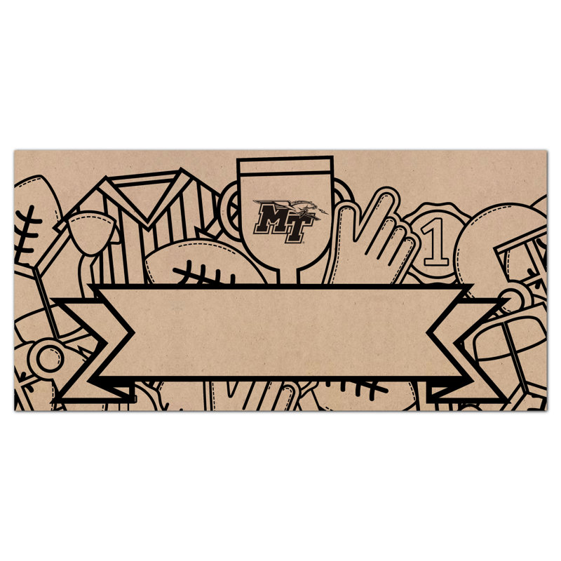 Traditional Entertainment Wall Decor, Middle Tennessee State