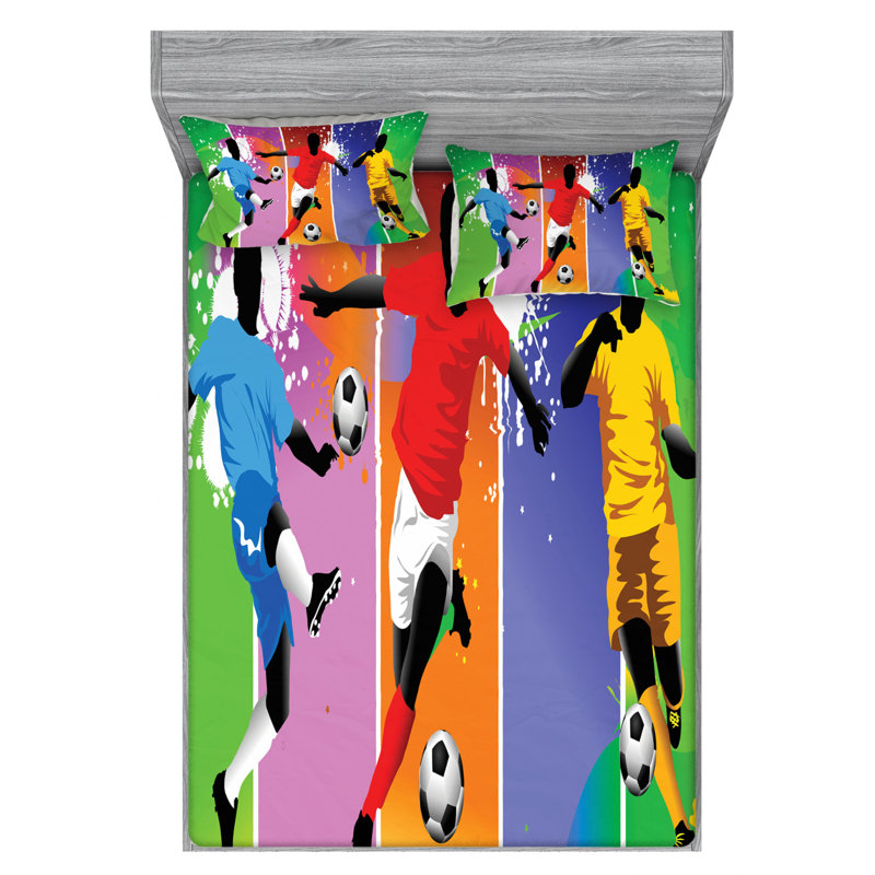 Microfiber Sheet Set, Queen Sheet Set with Fitted Sheet