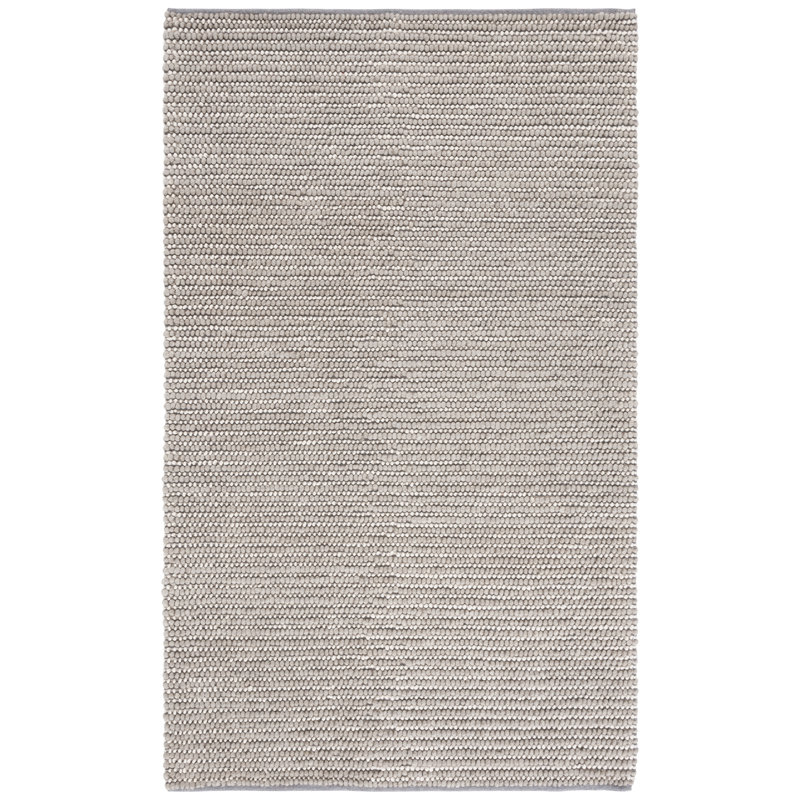 Natura 287 Flatweave Wool/Cotton No Pattern Rug in Gray/Ivory, Rectangle 8' x 10'