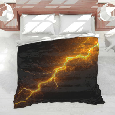 Electric Lightning Bolt Comforter