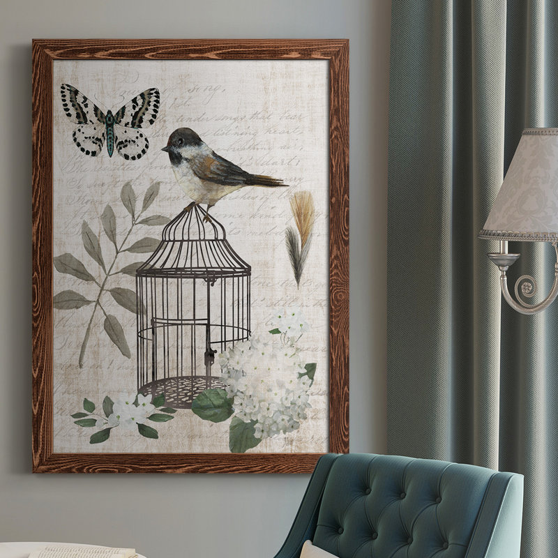 «Suzann Vintage Menagerie II», reproduction d'art sur toile simple, Érable, H 43,5 po x l 31,5 po x P 1 po