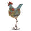 Statue de jardin en forme de coq en métal pour l'intérieur et l'extérieur avec pieds en U-24256534