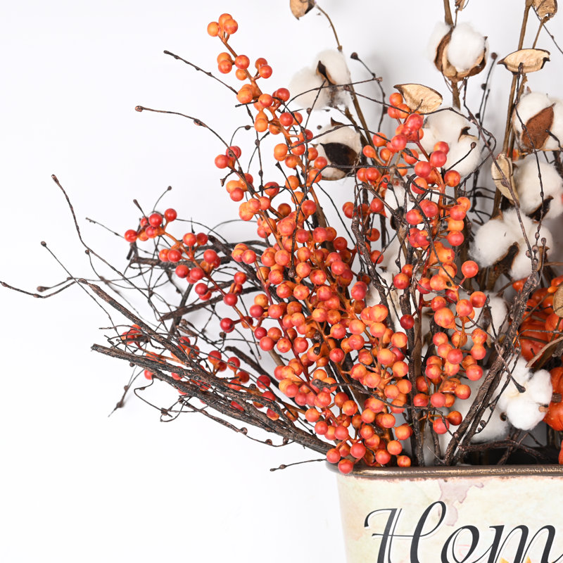 Arrangements floraux artificiels en automne