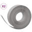 Ensemble de 2 bordures de jardin en polyéthylène noir 32,8 pi 5,9 po Vidaxl-112605766-112605768