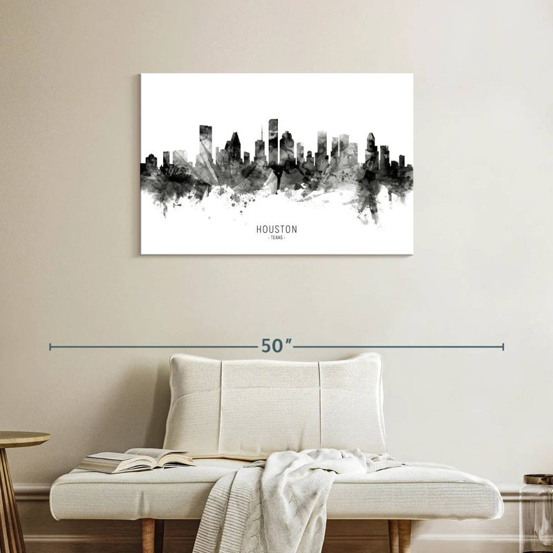 Skyline de Sirci Houston au Texas II, H 24 po x l 36 po