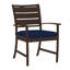Charleston Aluminum Patio Dining Armchair with Cushions-568612767-706269128-770975212