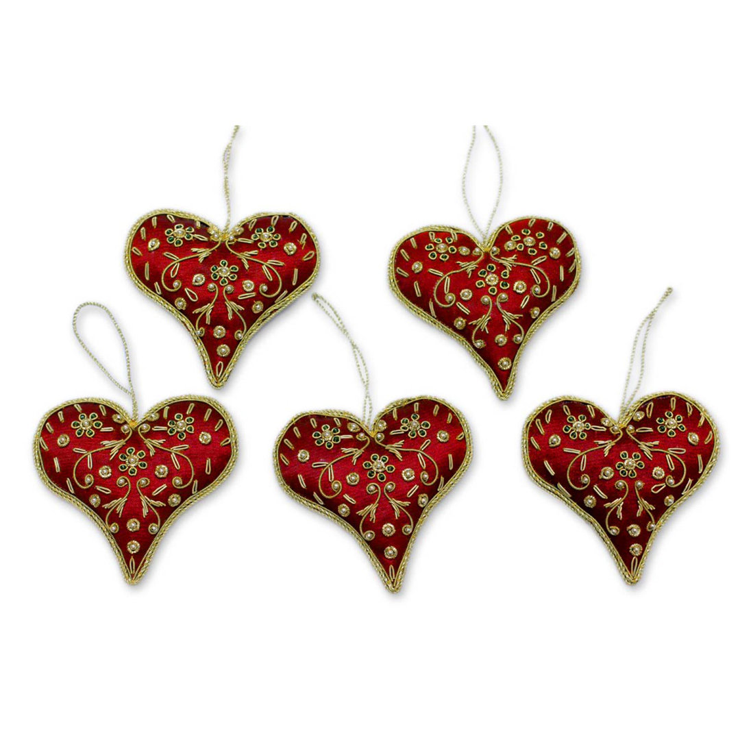 4'' Fabric Holiday Shaped Ornament (Set of 5) The Holiday Aisle®