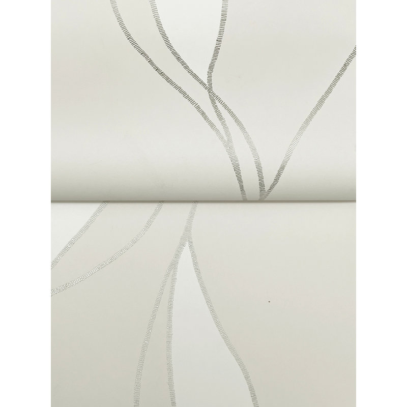 Papier peint à feuilles société Society Hill Dove, Gris