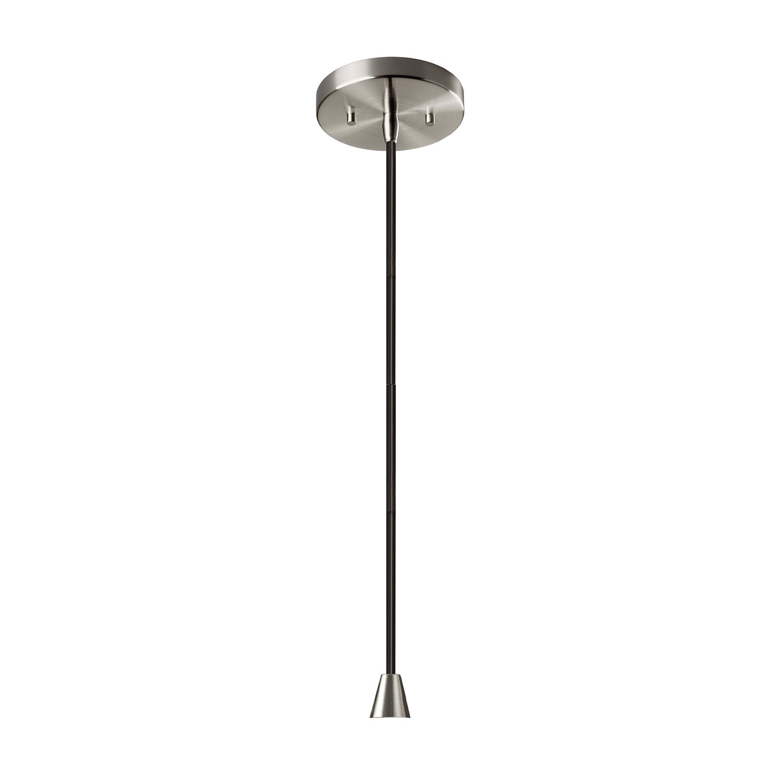 Leni Ceramic Hourglass Single Pendant , Midnight Sky, Polished Chrome