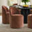 6 - Person Dining Table Sets With Round Table & 6 Upholstered Chairs-156726862-156726848