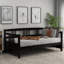 Lit de jour moderne en bois massif, design multifonctionnel