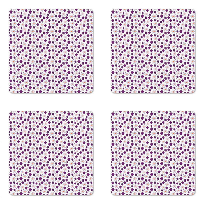 Square 4 Piece Coaster Set