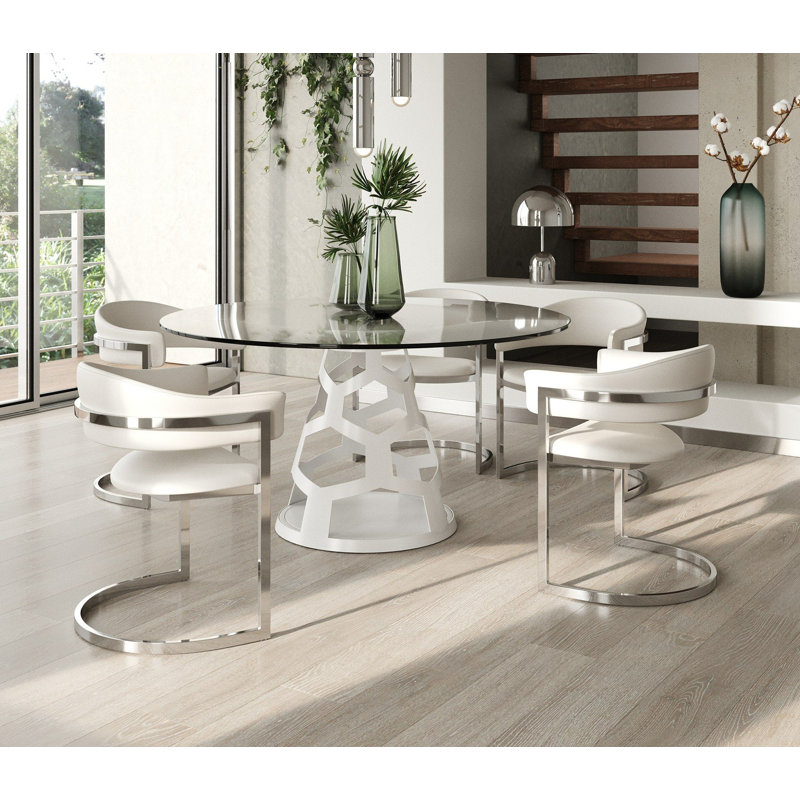 Devonn 59" Round Pedestal Dining Table