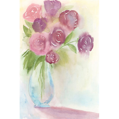"Mauve Bouquet" Print on Wrapped Canvas