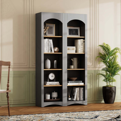 Free Standing 5 Tier Bookshelves, Bookcases