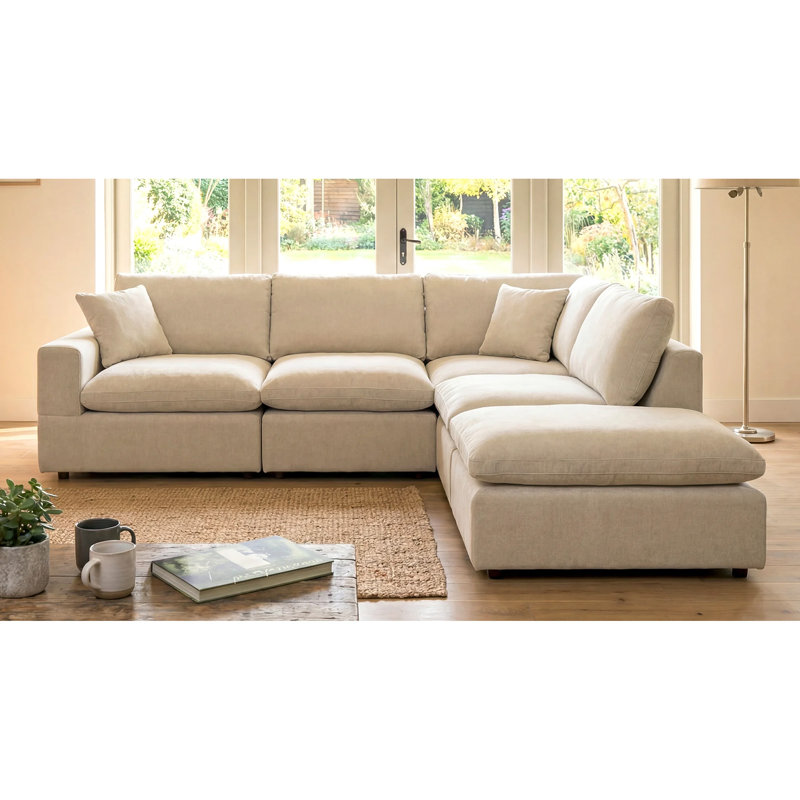 Rozalia 5 Seater Corner Sofa, Oat