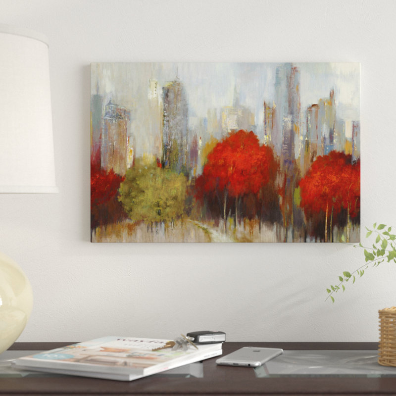 «Downtown I», reproduction sur toile, H 8 po x l 12 po x P 0,75 po, Toile tendue, Pas de tapis