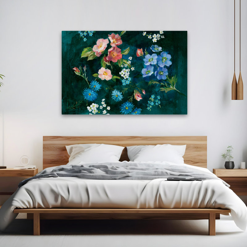 Art de jardin abbaye turquoise et bleu, H 40 po x l 60 po