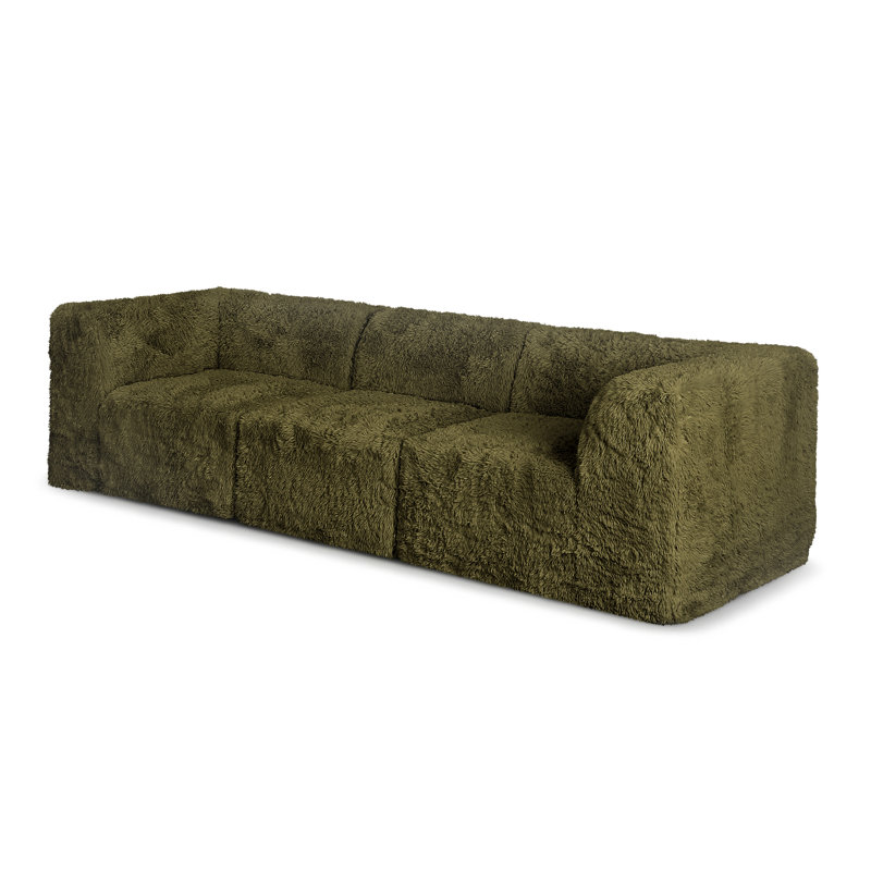 Canapé modulaire 3 pièces Cathryn Boneless, Vert