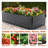 Galvanized Steel Raised Garden Bed - 6x3x1/6x3x2/8x4x2FT Rustproof Planter Box for Vegetables, Flowers, Herbs-2064237798