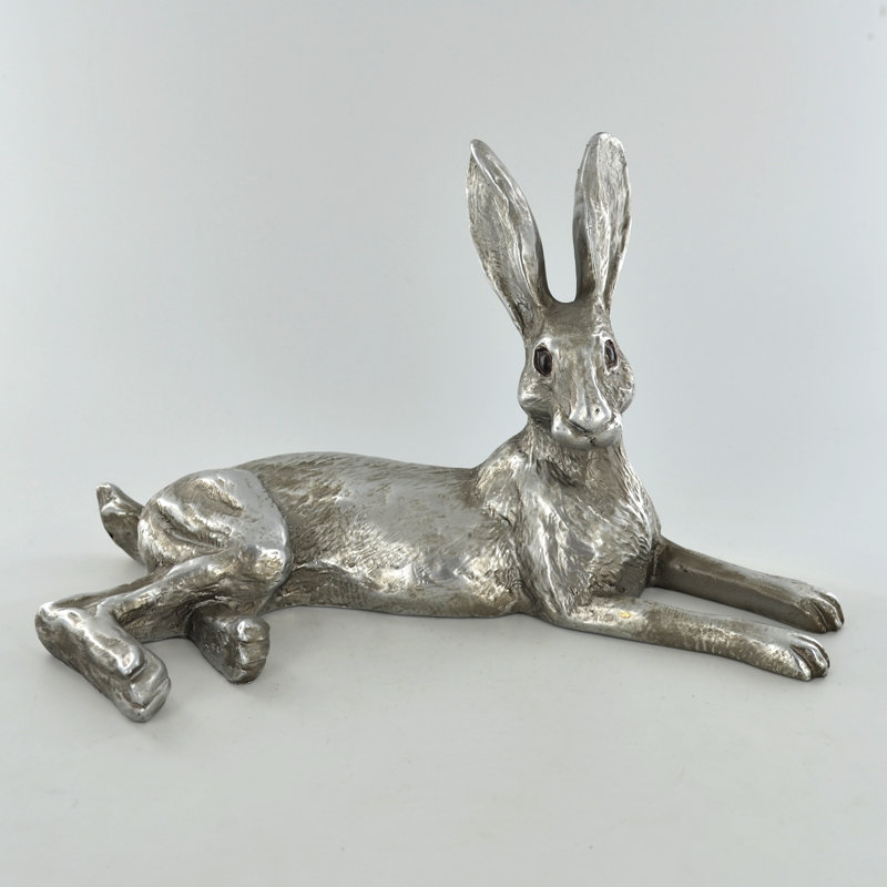 Davidsville Bluebell Hare Harriet Glen Silver Sculpture