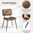 Corsi Adalia 5 Pieces Dining Table Set  63" Rectangular Dining Table with 4 Armless Chairs Space-Saving Design for Modern Dining Rooms-340508846-340508841