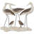 Dujardin Polystone Family Bird Decorative Brown Sculpture with Cream Rock Base