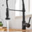 Kitchen Faucet With Pull Down Sprayer, Single Handle Single Lever Kitchen Sink Faucet