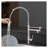 Commercial Brushed Nickel Kitchen Faucet with Pull-Down Sprayer, Single Handle Stainless Steel Sink Mixer with Ceramic Cartridge-129414346