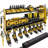 Power Tool Organizer with Charging Station Garage 8 Drill Holders Wall Mount with 8 Outlets-1622919248