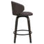 26" Upholstered Swivel Bar and Counter Stool with Wood Frame-325913602