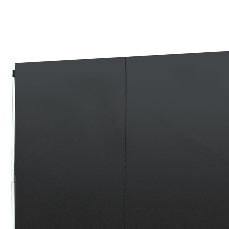 Segovia 3 Meters Gazebo Replaceable Side Panel With Window, Black
