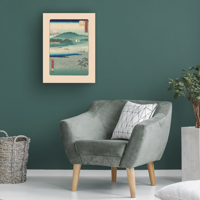 Art sur toile, "River route" par Utagawa Hiroshige, H 32 po x l 24 po