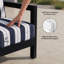 Coussins de siège et de dossier 6 pouces Sunbrella Premium (ensemble de 2)-727306042