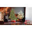 Arbre de Noël 7,5 pi pleine forme avec 850 lumières UL - branches mixtes PE / PVC, 2441 pointes, base large pour les espaces spacieux, structure à charnières, support en métal stable-846449409