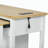 47 inch Kitchen Island with Extendable Dining Table, Rubber Wood Veneer Kitchen Table with Internal Storage Rack, Power Outlet, Kitchen island with Storage 2 Drawers 2 Cabinet-798133858
