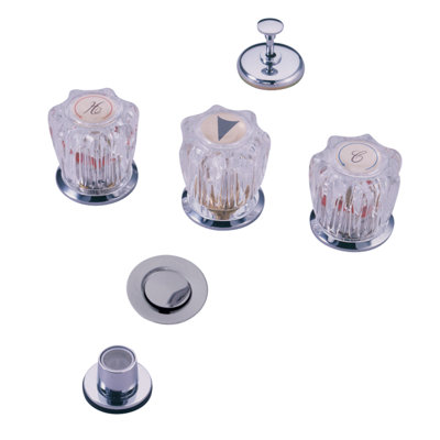 Robinet de bidet espacé vertical