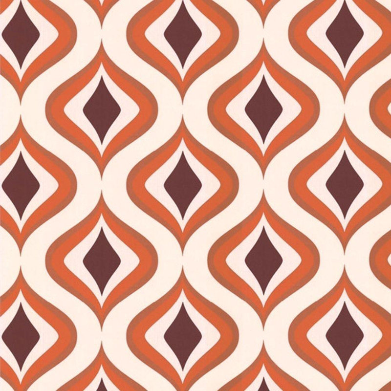 Papier peint géométrique 33 pi x 20,5 po Trippy