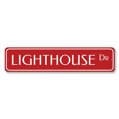 Lighthouse Drive Custom Aluminum Sign