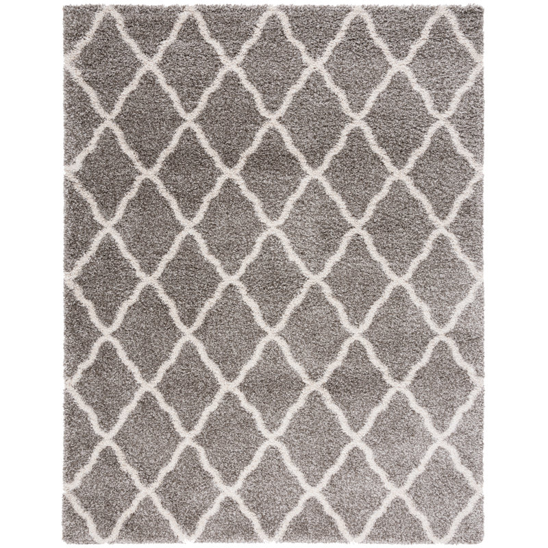 Darrol Hudson Shag Performance Geometric Rug, Round 3'