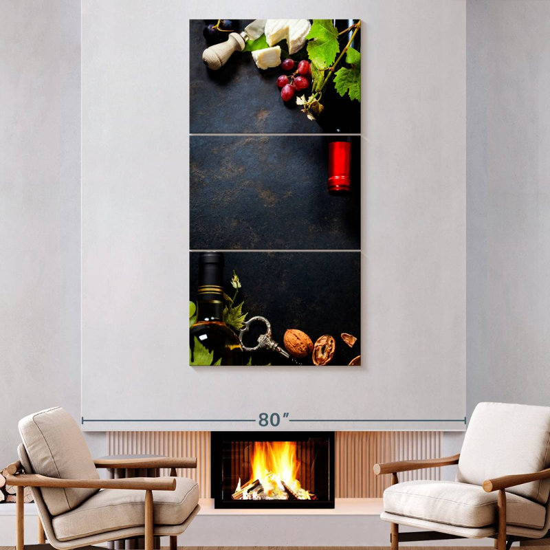 Wine Pairing Table, 80" H x 39" W