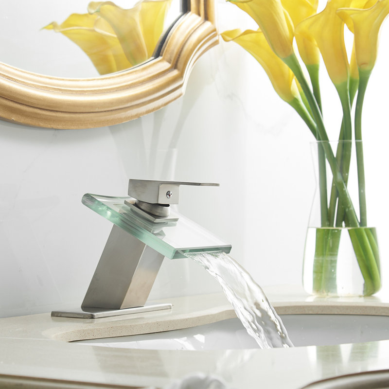Single-Hole Single-handle Bathroom Faucet, Brushed Nickel
