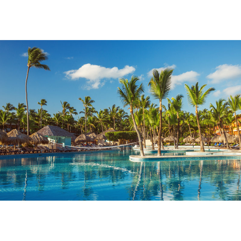Tropical Resort - Wrapped Canvas Print, 30cm H x 46cm W