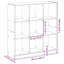 Aydrien 108cm H x 102cm W Bookcase-1958630811
