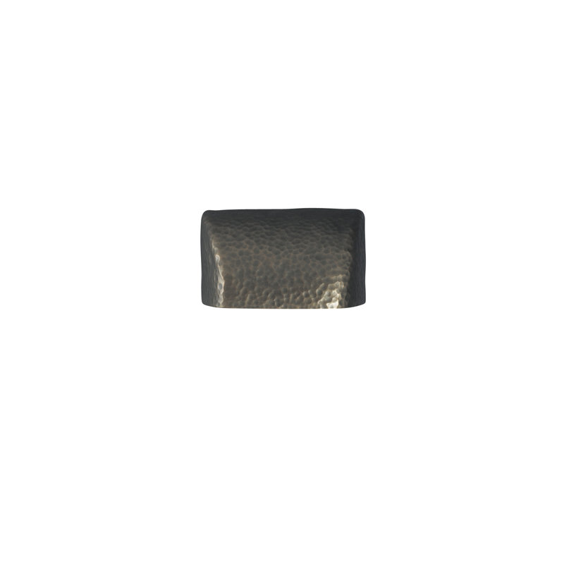 Maarten Ceramic Wall Light, Hammered Brass