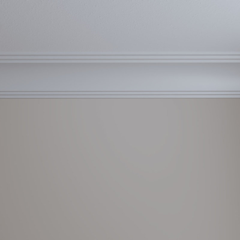 White Primed Urethane Crown Moulding, 94.5 inches