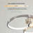 Dimmable Triple-Ring Contemporary Flush Mount Brushed Nickel