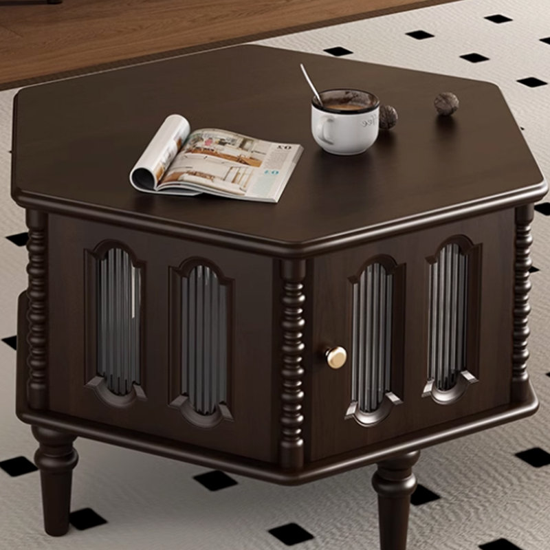 Retro niche design solid wood coffee table